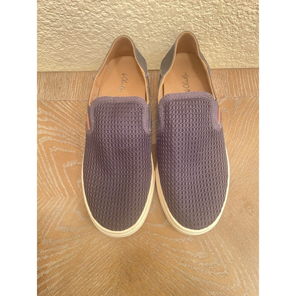 OLUKAI Women's Pehuea Slip On Sneakers Pavement/Pavement Size 6.5